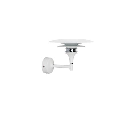 Diablo Vägglampa Mattvit LED 16x22 cm