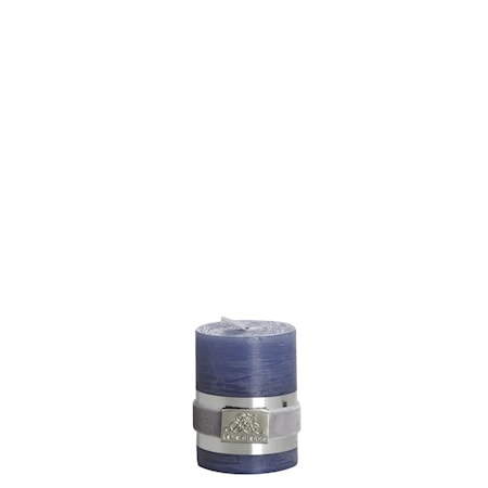 Blockljus Rustic 6 cm Mörkblå