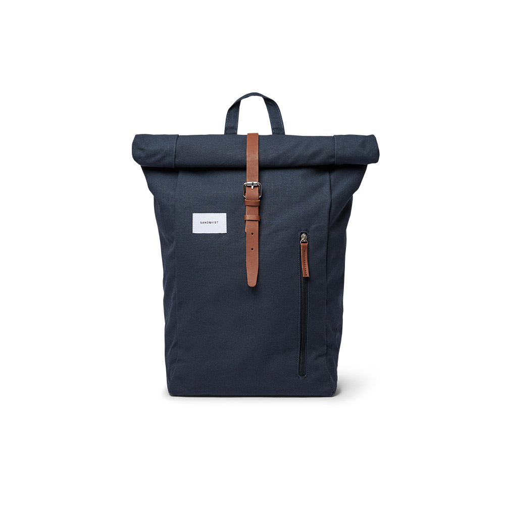 Sandqvist Ryggsäck Dante Navy/Cognac
