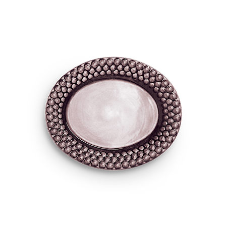 Bubbles Oval Tallrik Plommon 20 cm