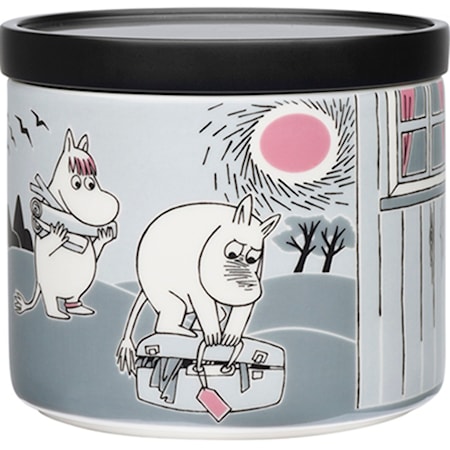 Mumin burk 70cl Äventyr flytten keramiskt lock