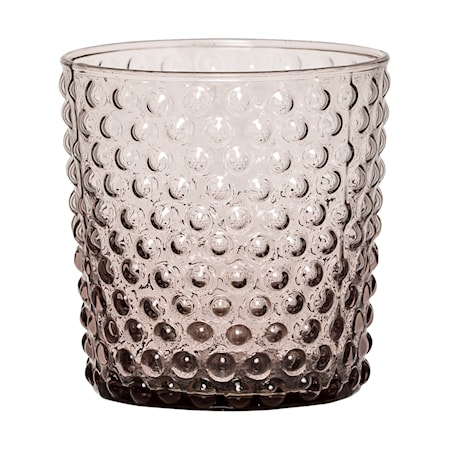 Ljuslykta Glas Lila 8,5x8,5 cm