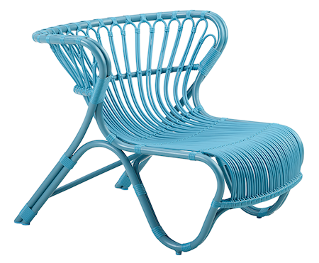 Fox alu rattan fåtölj – Blue