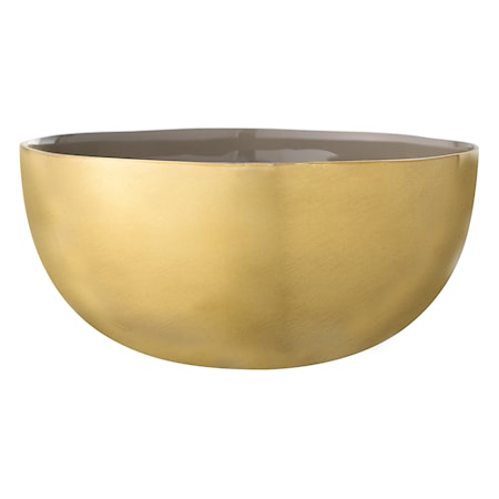 Skål Brun Aluminium 20x9,5cm