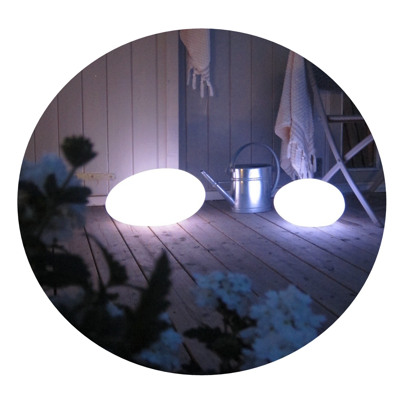Trädgårdsbelysning Sten lampa liten