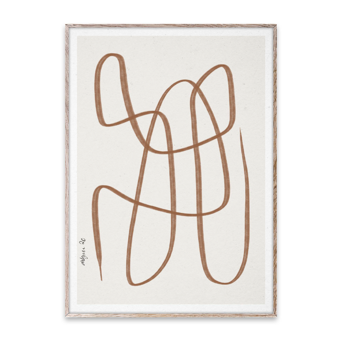 Paper Collective Poster Different Ways - Brown 50x70 cm