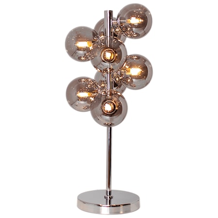 Splendor Bordslampa Krom/rökgrå 56,5cm