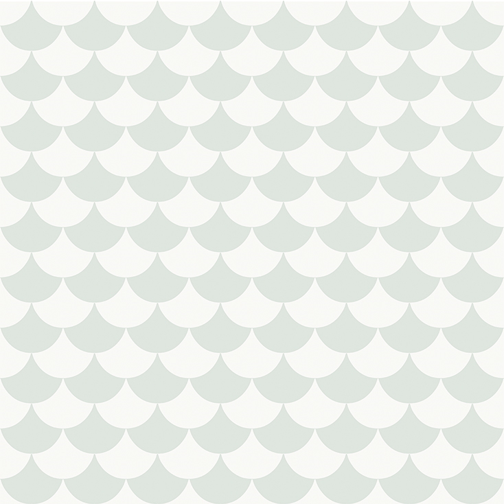 Tapet Waves - Dusty light aqua, Littlephant