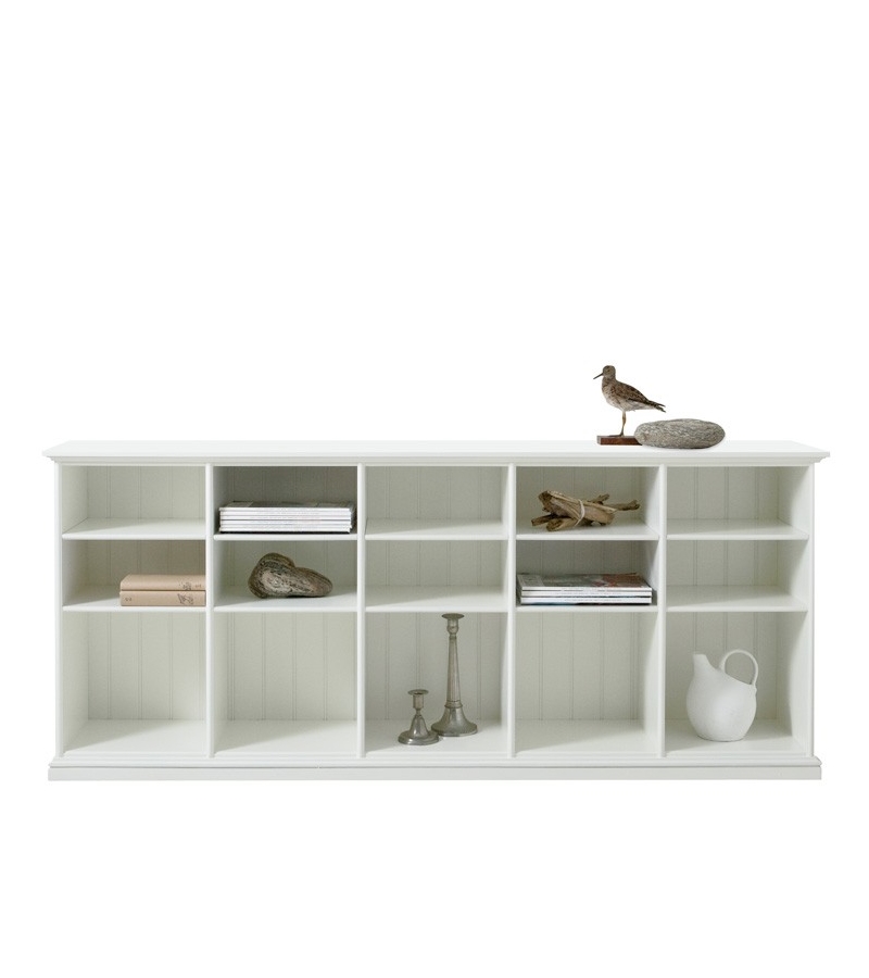 Låg hylla Seaside fem sektioner, Oliver Furniture