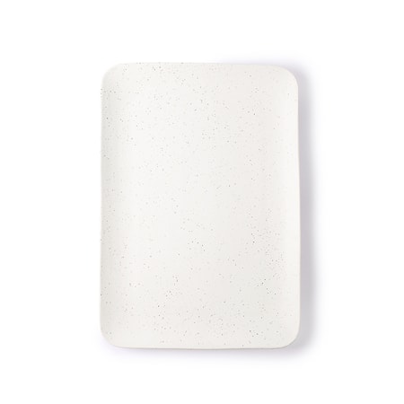 Bold & Basic Ceramics Speckled Bricka Vit