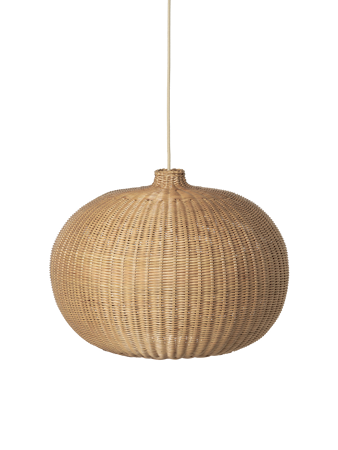 Braided Lampshade - Belly - Natural