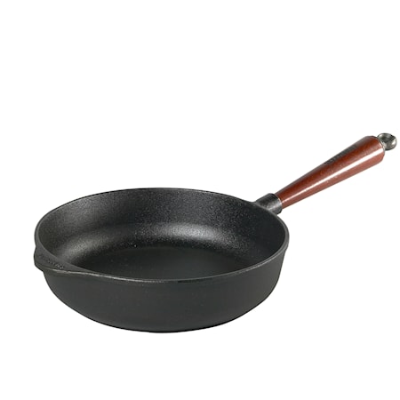 Traktörpanna 25 cm med trähandtag