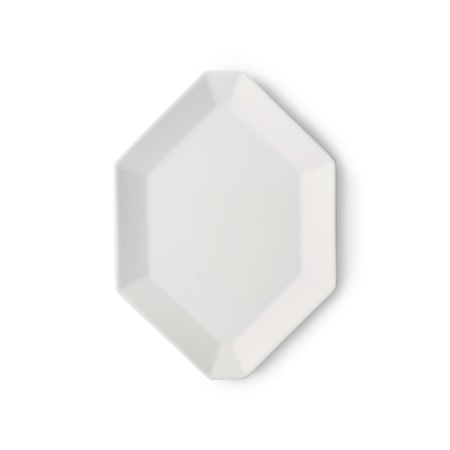 Athena Ceramics Octagonal Assiett Mattvit 16x22 cm