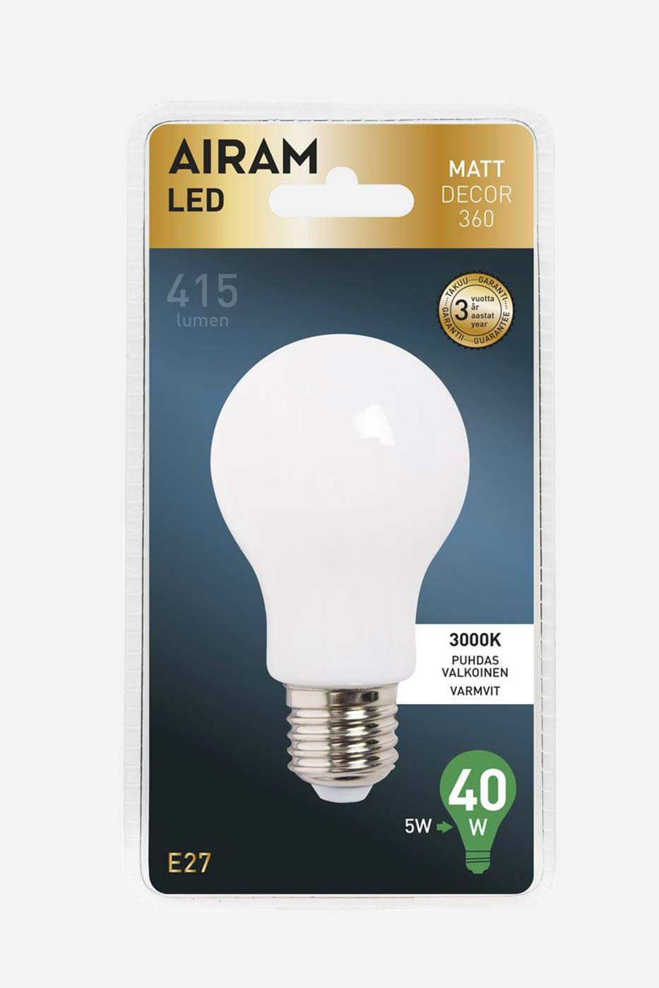 Ljuskälla Full Glass LED normallampa A60