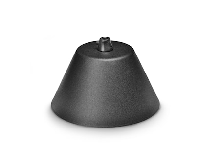Takkopp med dragavlastning Svart 13cm