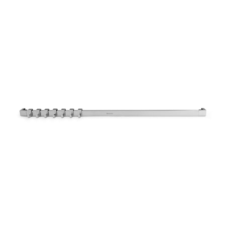 Väggskena 60 cm 7 krokar Matt Steel