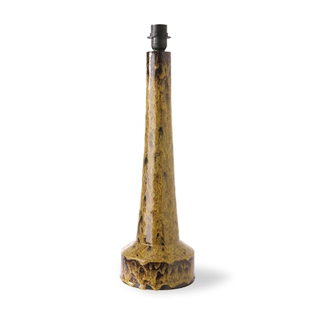 Lampfot Stengods Mustard