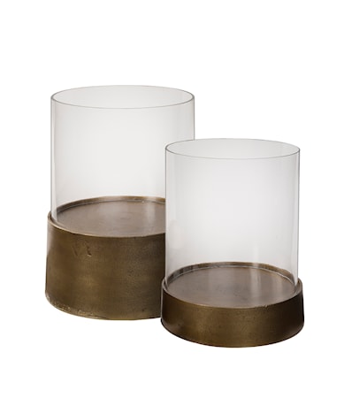 CELANO lantern antique brass 2-set