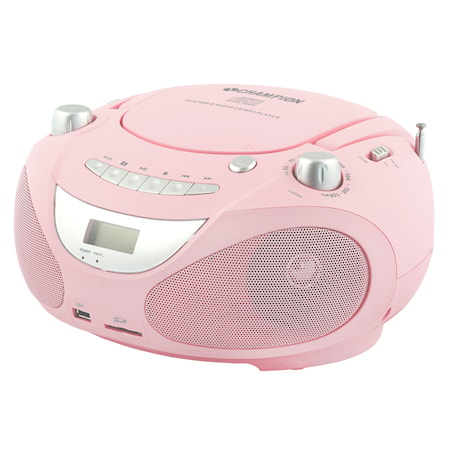 Boombox CD/Radio/MP3/USB Pink