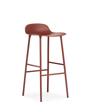 Form Barstol Röd 75 cm