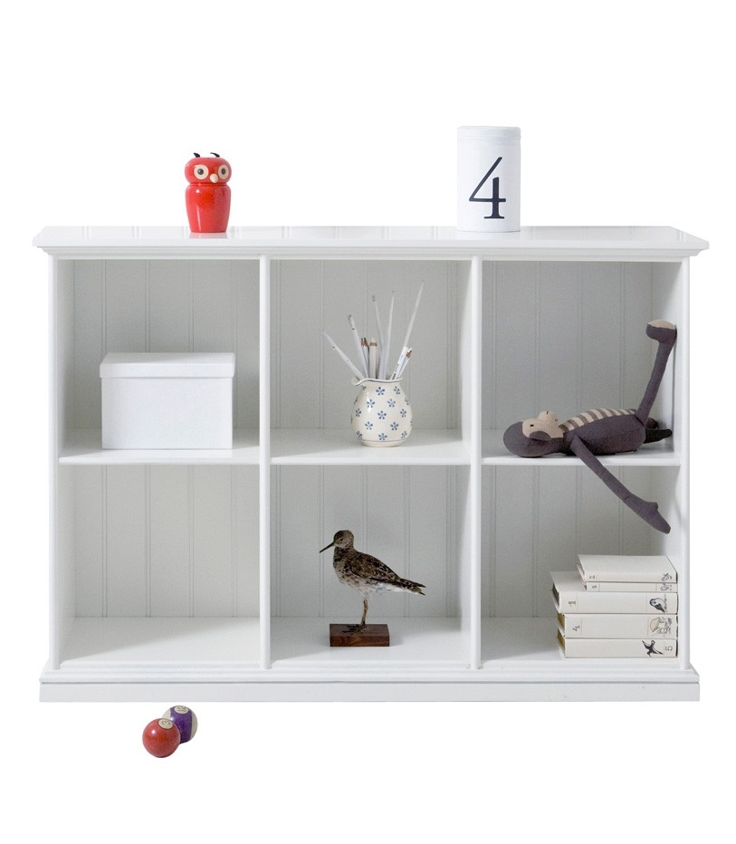 Låg hylla Seaside tre sektioner, Oliver Furniture