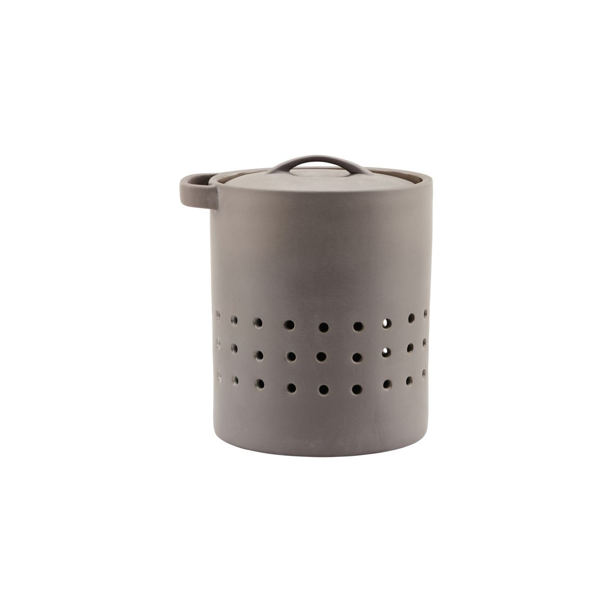 Earth Garlic Keeper w. lid, Grå/Brun Nicolas Vahe
