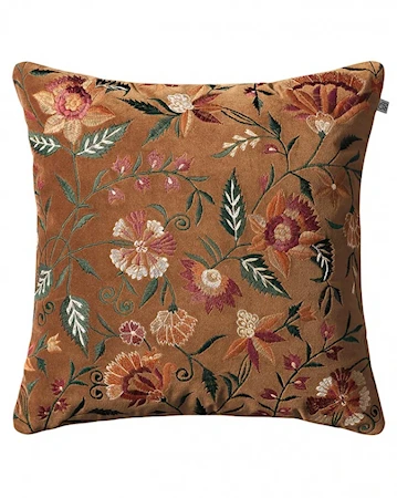 Suri Kuddfodral Velvet Cognac Multi 50x50cm