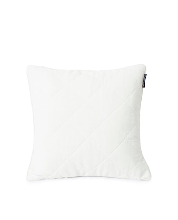 Quilted Linen/Viscose Kuddfodral Off white 50x50cm