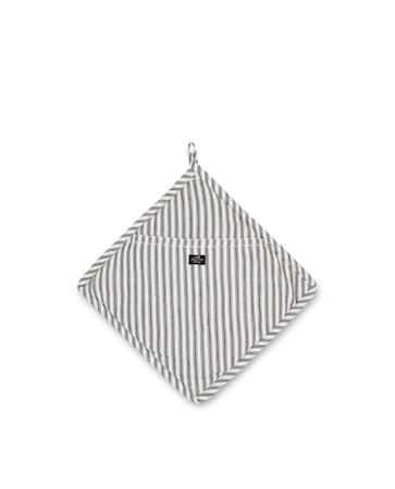 Icons Cotton Herringbone Grytlapp Svart/Vit One Size