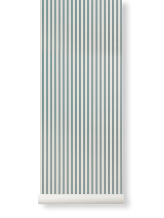 Thin Lines Tapet Dusty Blue