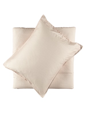 Påslakanset Kvarts Satin 210x150 cm Ljusrosa