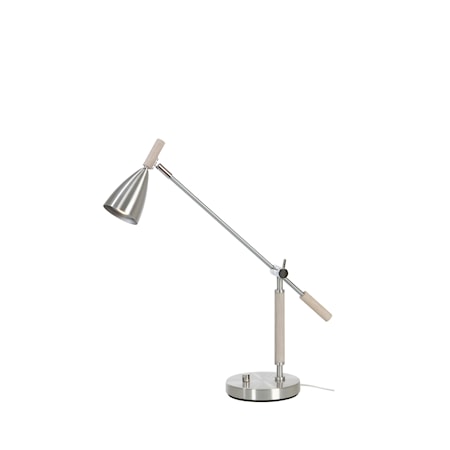 Frank 2.0 Bordslampa Vitbets/Alu LED Dimbar