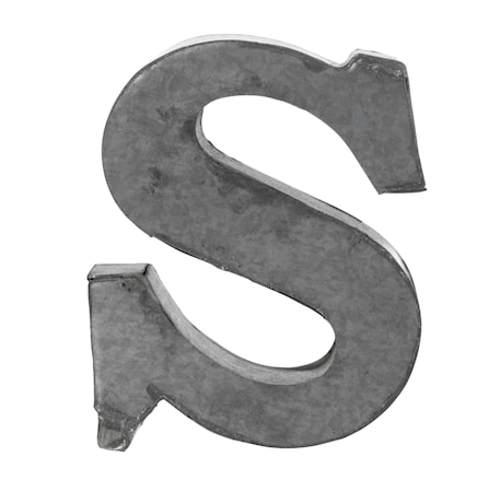 Zinc letter, S