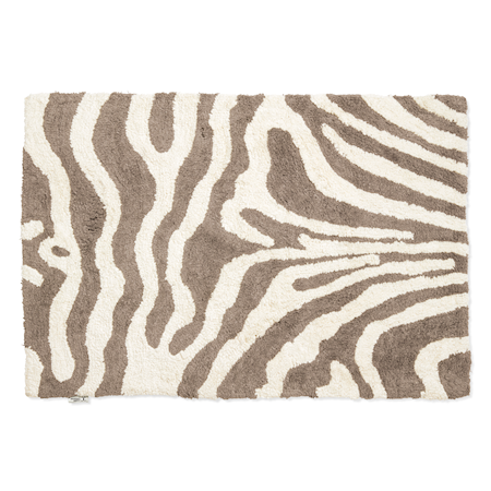 Badrumsmatta Zebra 60x90 Simply Taupe/Vit