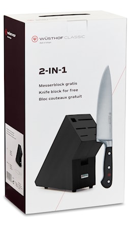 CLASSIC 2-in-1 Knivblock Svart