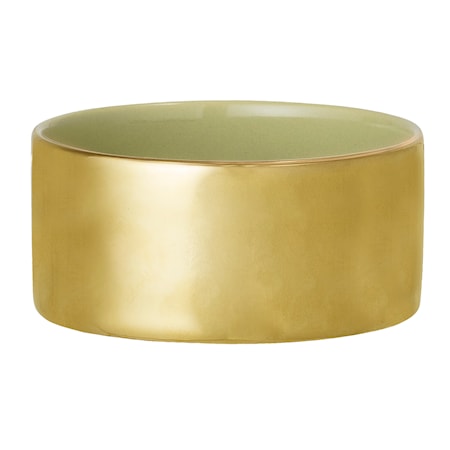 Värmeljushållare Guld/Grön