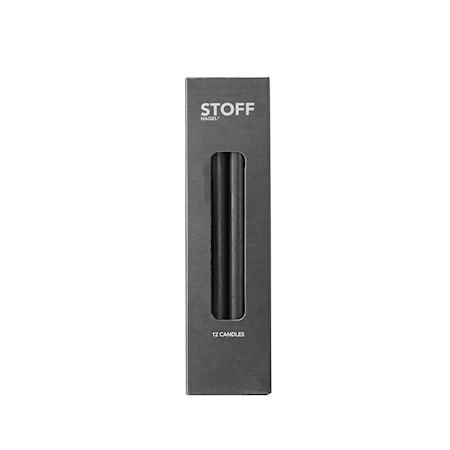 Stearinljus Nagel 12 st Svart