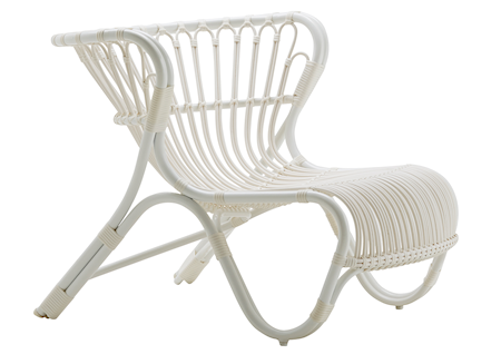 Fox alu rattan fåtölj – Dove white