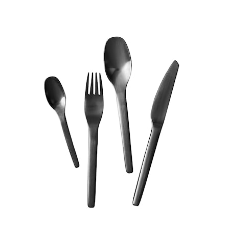 Enso Bestick 16 Delar Satin Finish Matt svart