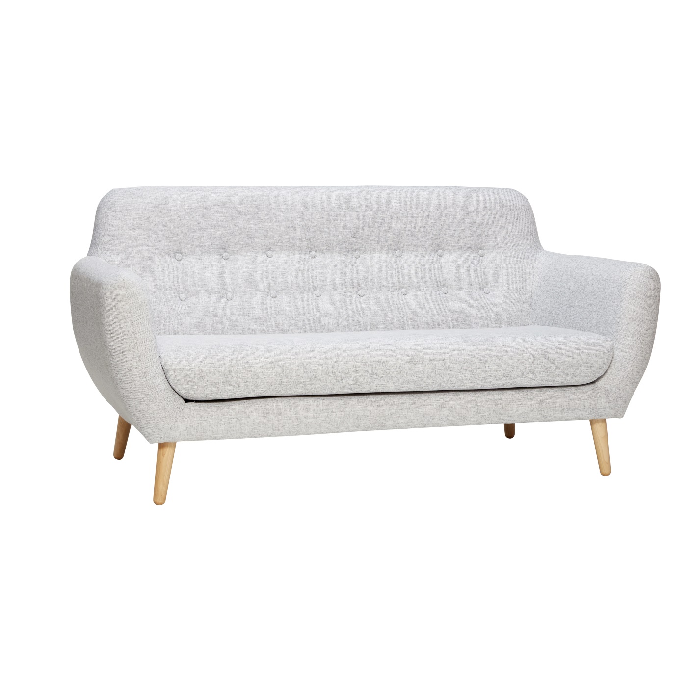 Soffa ljusgrå knappar, Hubsch