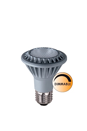 Ljuskälla LED Spot E27 Krom Dimbar