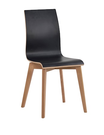 Gracy stol svart laminat/ek