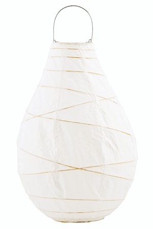 Ljuslykta Drop Ø 24x35 cm Vit
