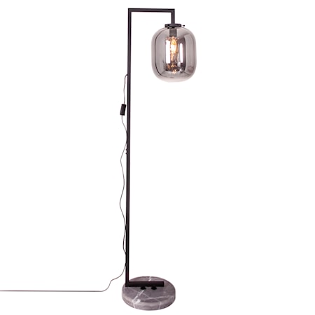 Leola Golvlampa Svart marmor/rökgrå 150 cm