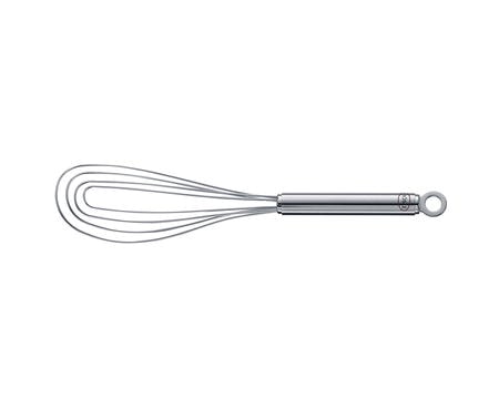 Visp flat stål 27 cm