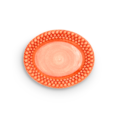 Bubbles Oval Tallrik Orange 20 cm