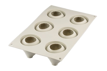 Design 3D Silikonform Fragole E Panna 59x61 mm Ljusgrå