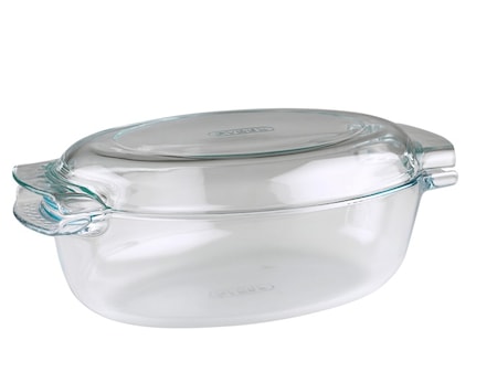 Stekgryta med Lock Glas 4,5L