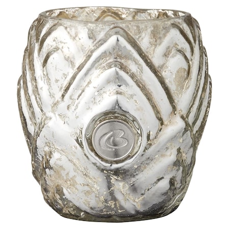 Värmeljuslykta Dalia 7,5 cm Silver