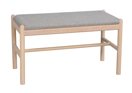 Milford Sittbänk Vitpigmenterad Ek 80 cm